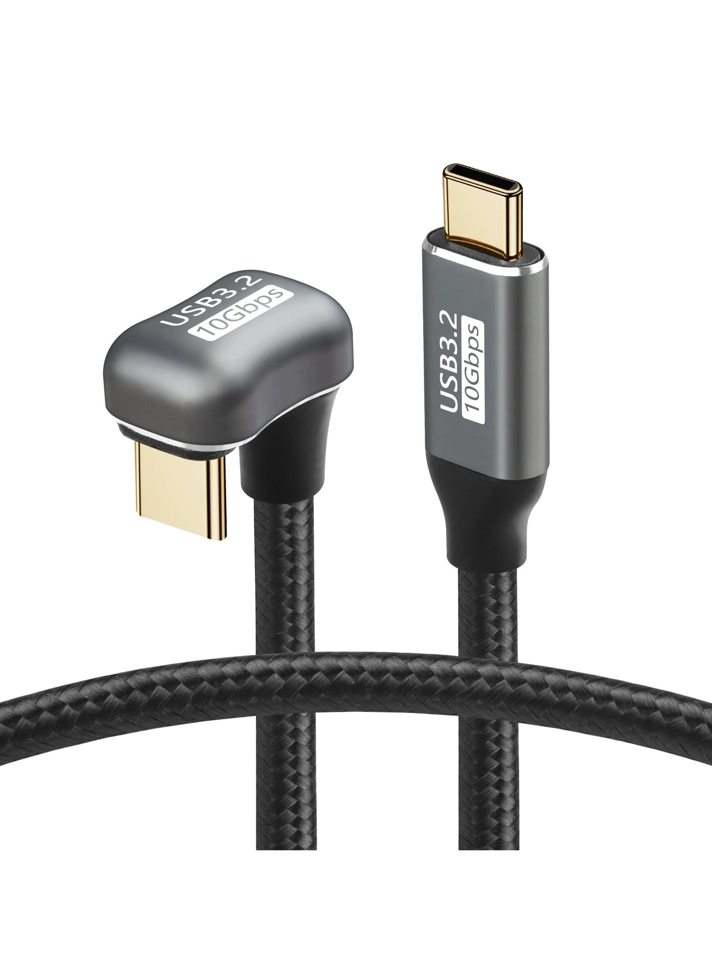 180 Degree Angle USB C Adapter 100W USB-C to USB-C