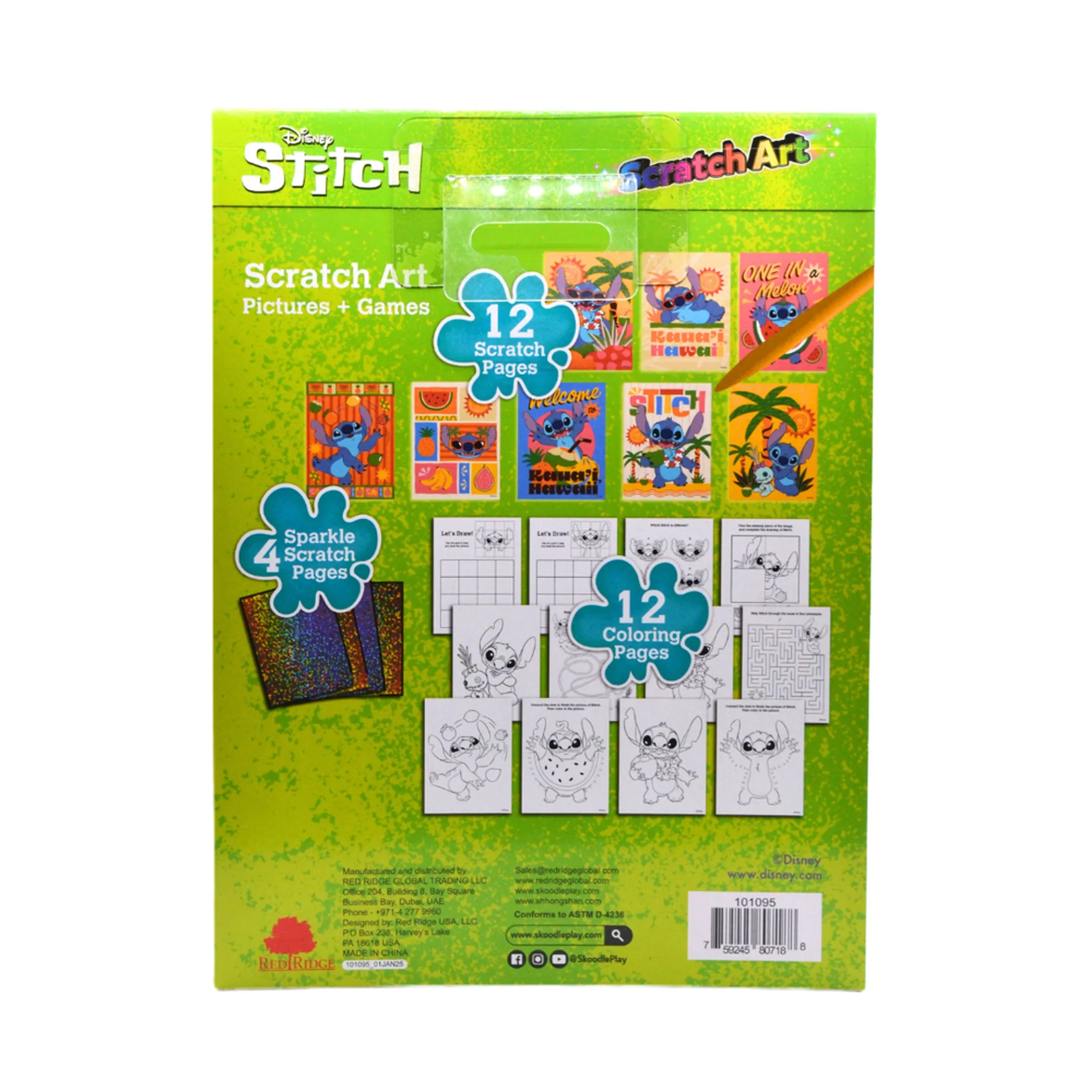 Stitch Scratch Scribble - 3+ years 12 pcs