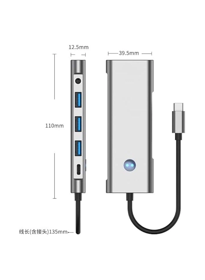 USB C Hub - MacBook Pro/Air iPad Pro M2 M1,XPS,Chromebook