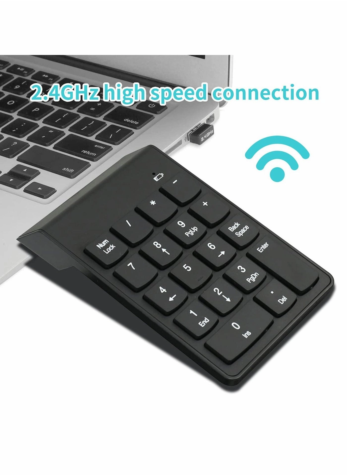Numeric Keypad - Wireless 2.4GHz 18 keys