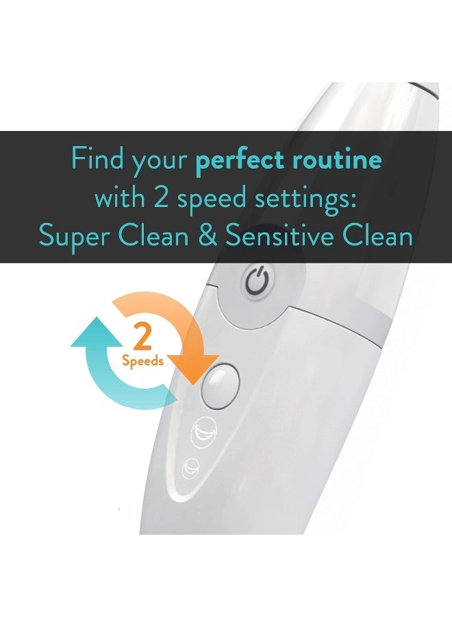 UV Sanitizing Sonic Toothbrush and Cleaning Station - Dual Speed White