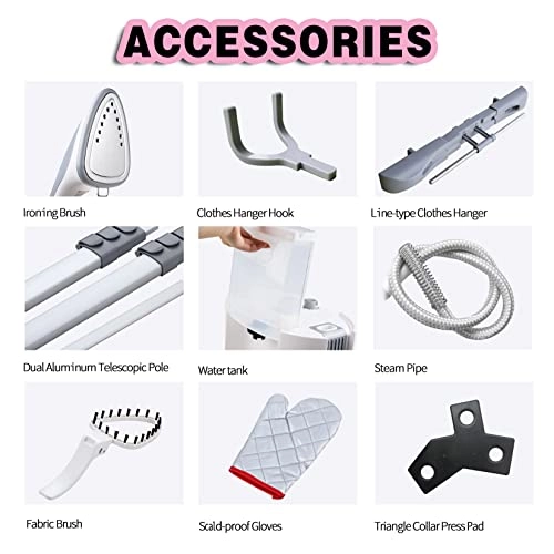 Garment Steamer - 1580W 1.4L Pink