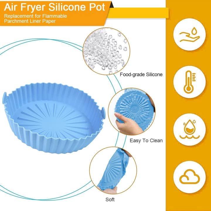 Air Fryer Silicone Pot - Silicone Pack of 2