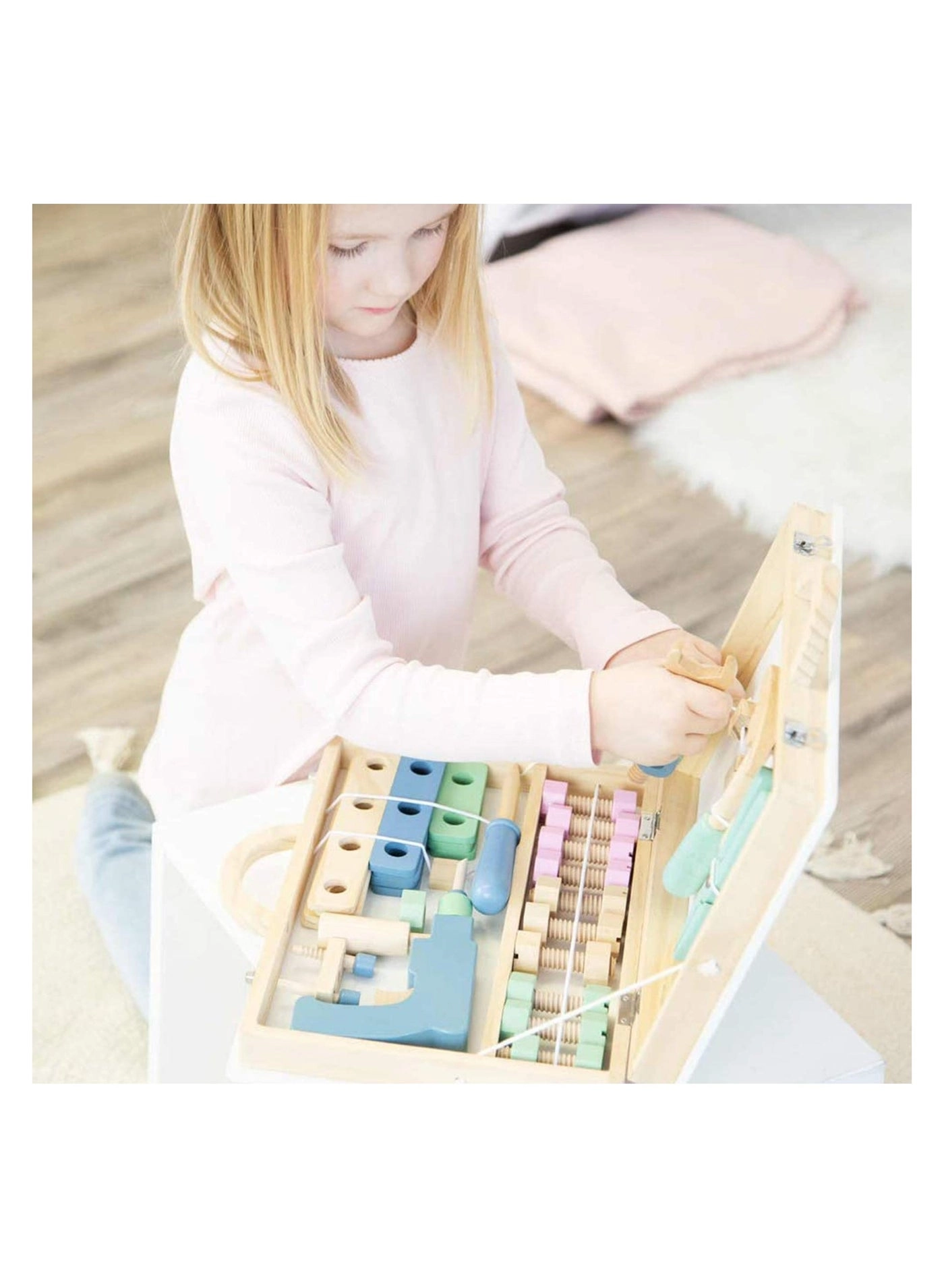 Wooden Tool Box - 43 pcs