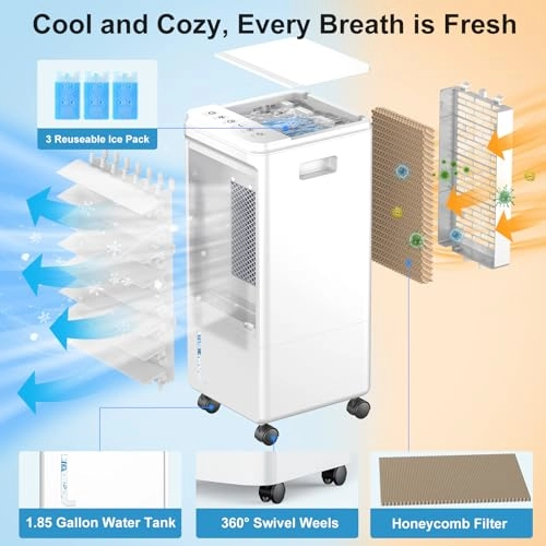 3-IN-1 Portable AC Unit - 80 watts