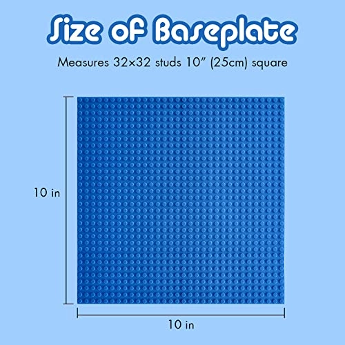 Baseplate for Building Bricks 25.4X25.4cm - 6pcs