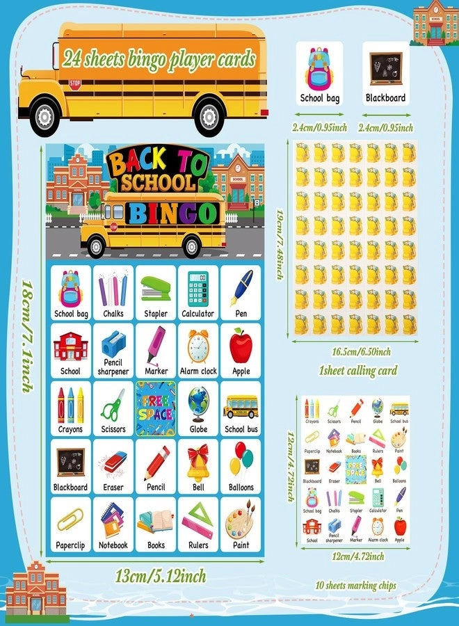 Back to School Bingo - 35 Pieces