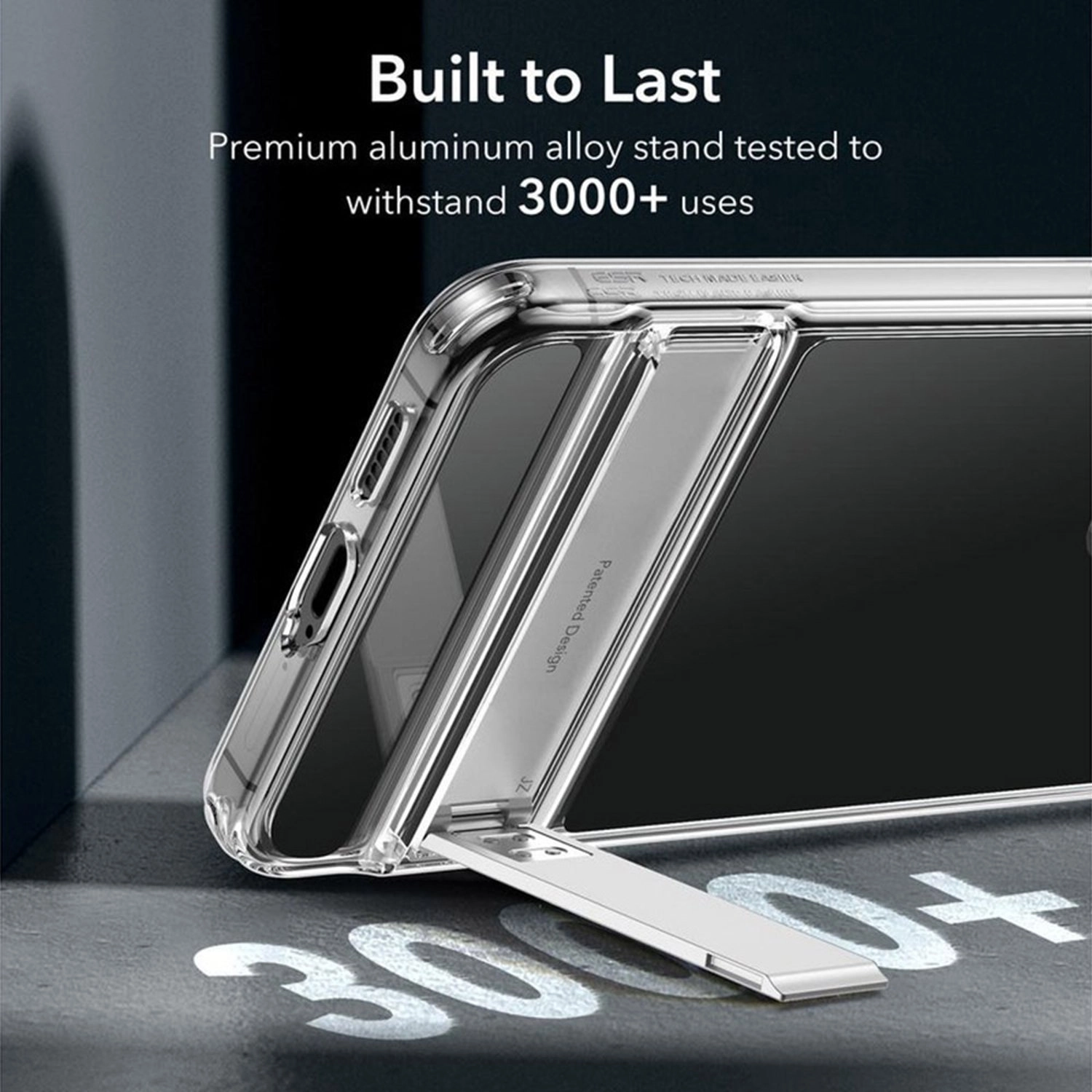 Metal Kickstand Clear Case for Samsung Galaxy S24 Plus