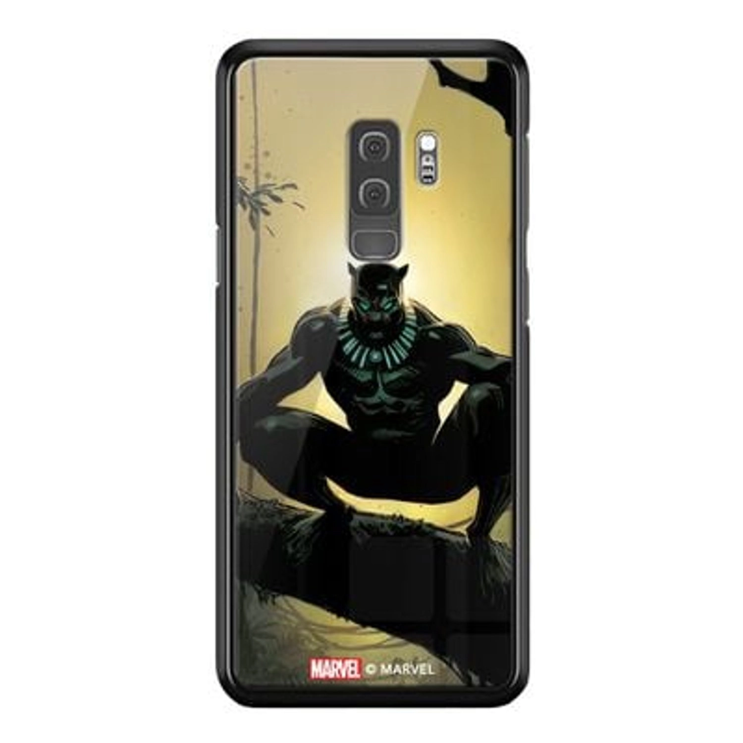 Wackylicious The King Of Wakanda Samsung S9 Plus Cover - TPU Bumper Case + Tempered Glass Back Back Case