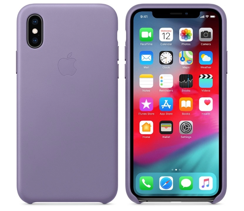 Leather Case Back Case for iPhone XS