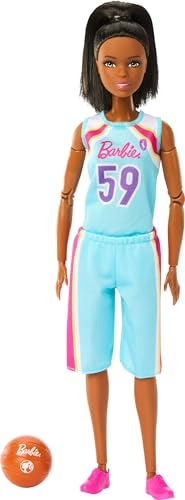 Barbie Made to Move Basketball Player - Brunette 22 Bendable Joints Ages 3+