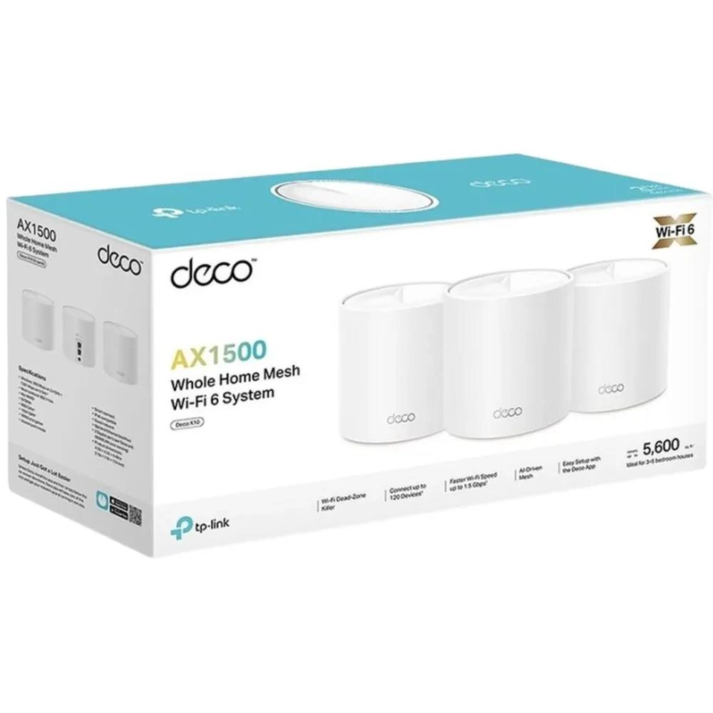 Deco X10 - AX1500 Wi-Fi 6 Pack of 3