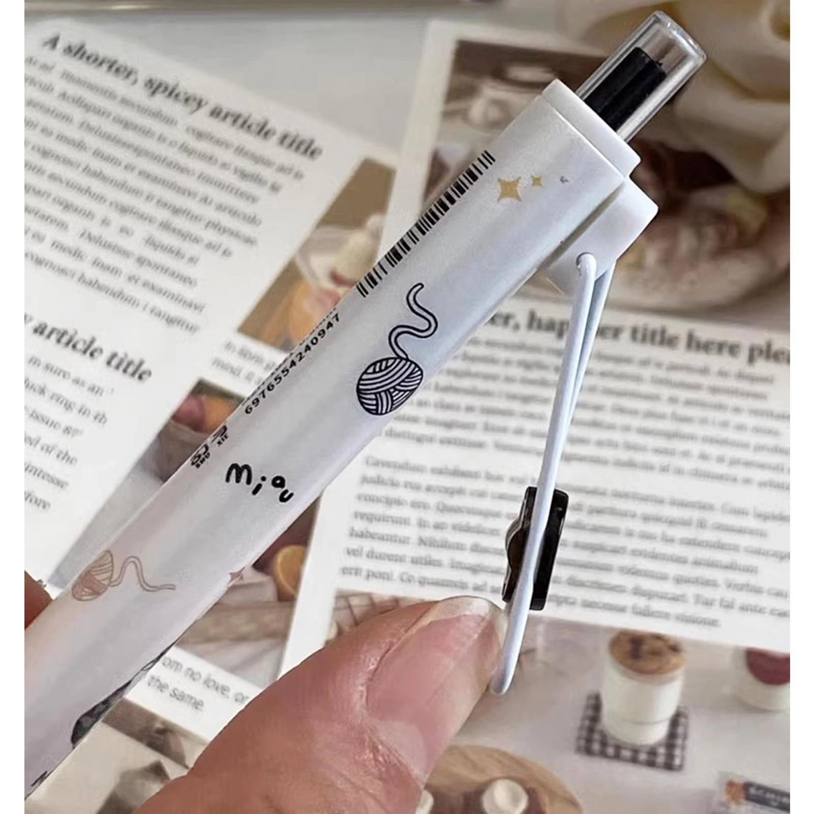 Cute Cat Erasable Pens - 4.0 Count 0.5mm