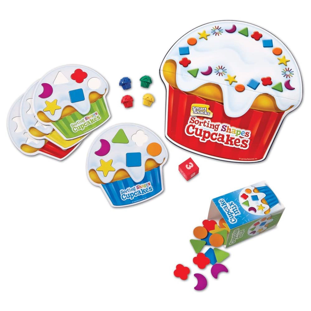 Learning Resources Sorting Shapes Cupcake - Suitable for 2 to 4 Years