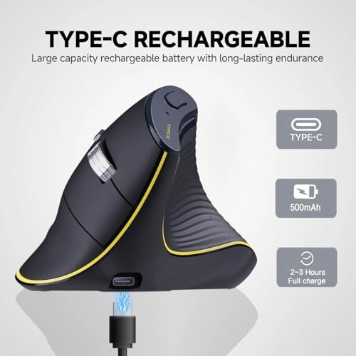 Ergonomic Vertical Mouse - Bluetooth USB