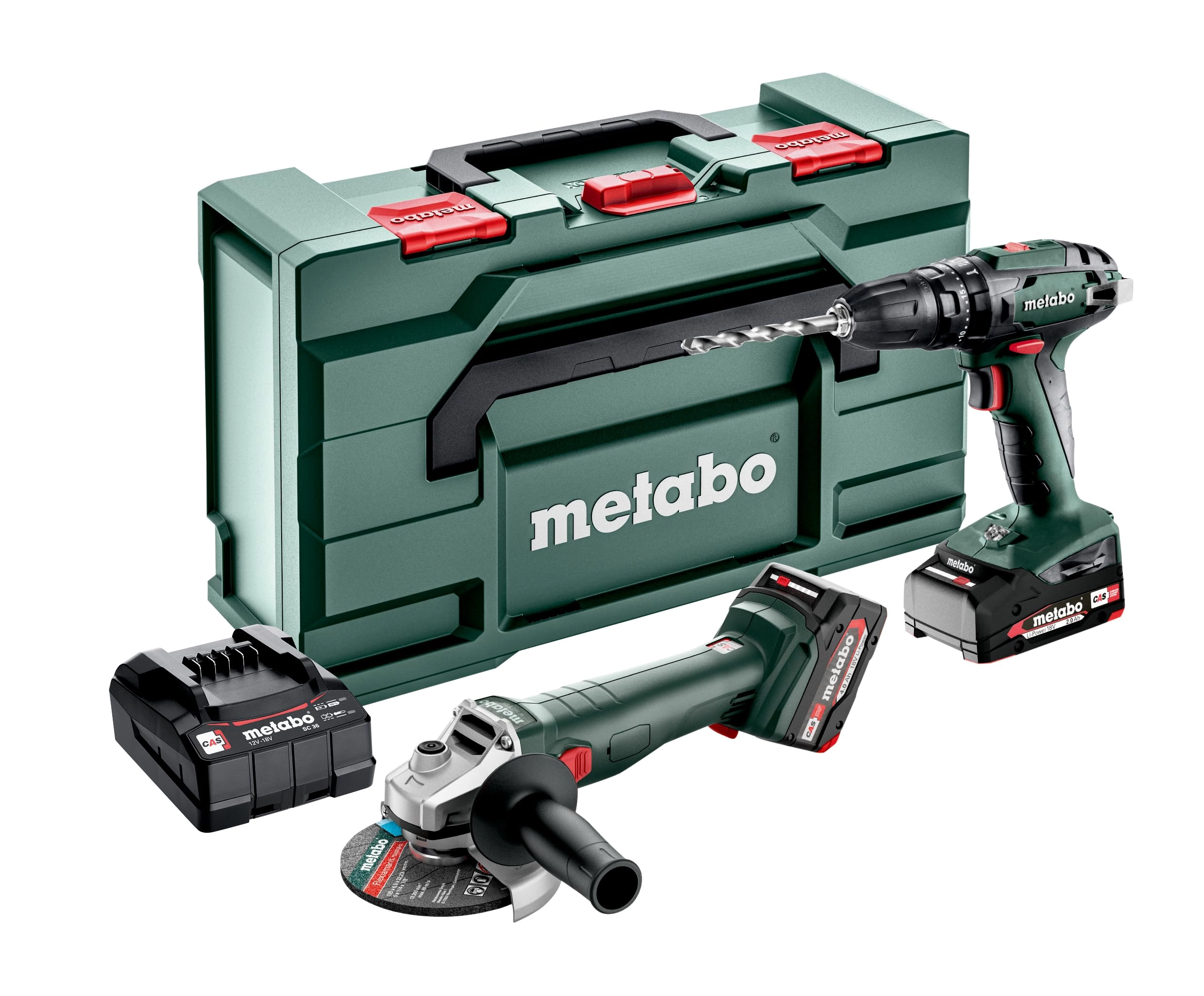 Metabo SB 18 + W 18 L 9-125 + W 18 LTX 125 Quick