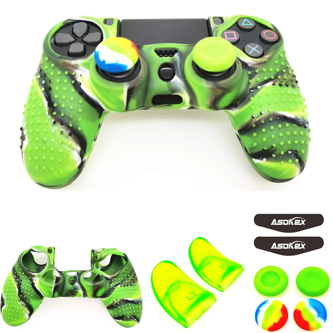 Silicone Skin Cover for Ps4 Controller Bundle