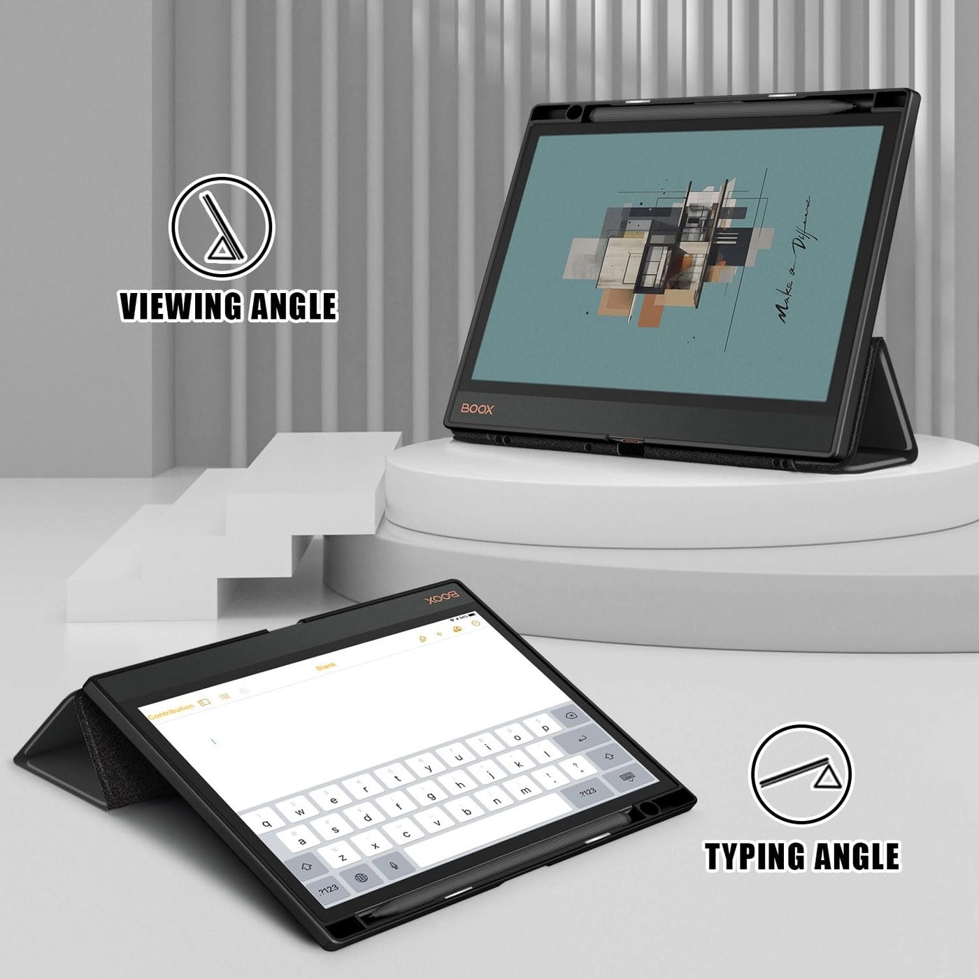 Folio Case with Hand Pen Holder and Auto Sleep/Wake for BOOX Tablet Note Air 4C Air3 10.3-inch (2024)