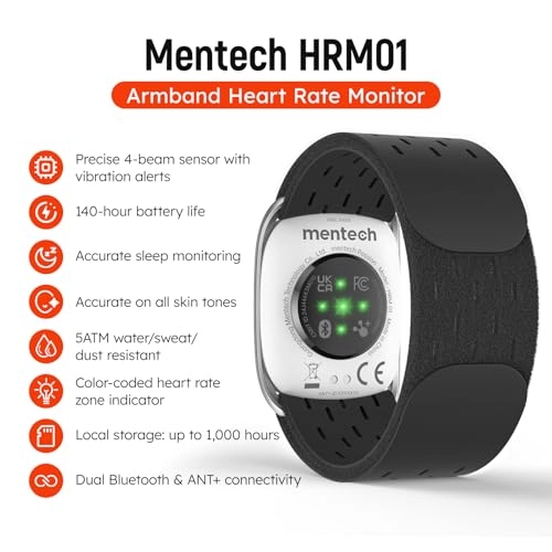 Heart Rate Monitor - 140+ Hours ANT+ Bluetooth