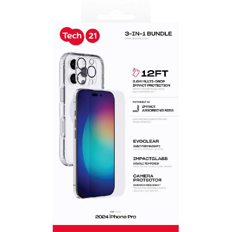 Evo + Impact Glass + Camera Lens Protector - MagSafe Clear for iPhone Air