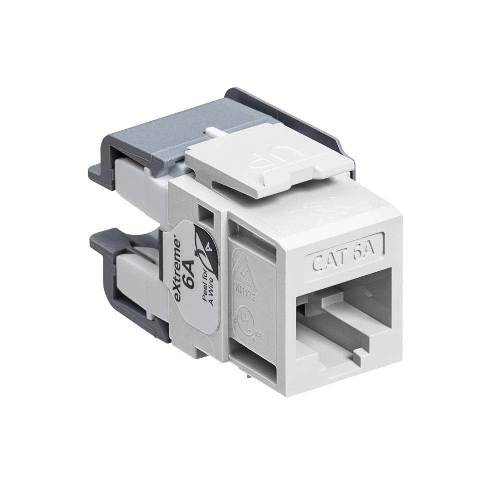 Leviton 6110G-RW6 - eXtreme Cat 6A QuickPort Jack Channel-Rated