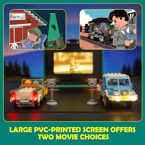City Drive-in Theater Building Set - 1760 pcs
