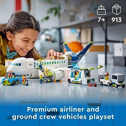 City Passenger Aeroplane (60367) - Large Plane Model 9 Minifigures