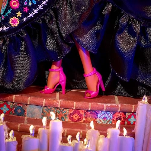 Signature Doll Día De Muertos Collectable Figure - Black Dress Embroidery Print Ages 6+