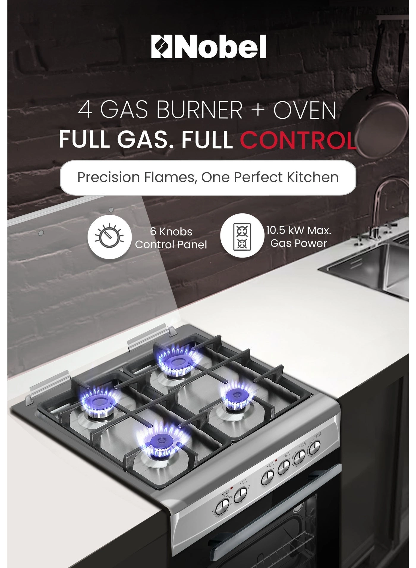 NGC6611I 60x60cm Gas Oven