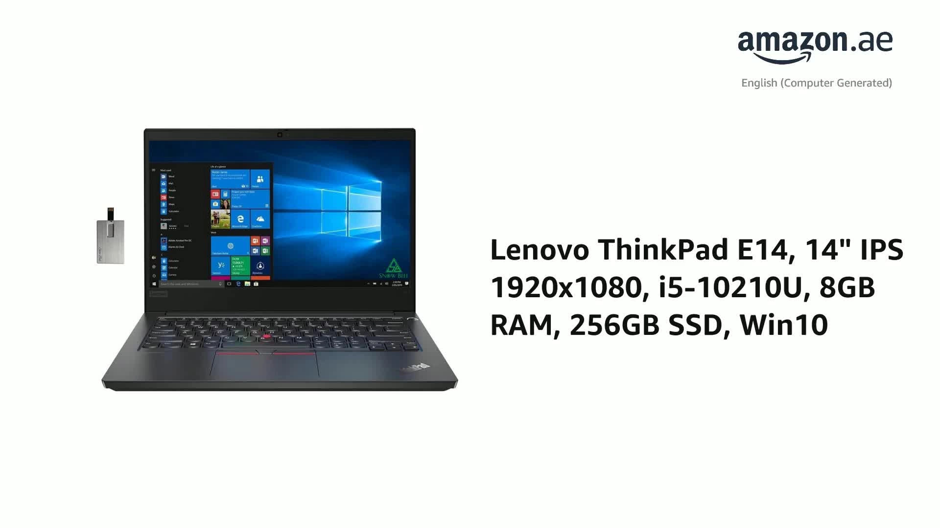 Thinkpad E14 20RA004YUS - 14'' Core i5-10210U 8GB DDR4 256GB SSD