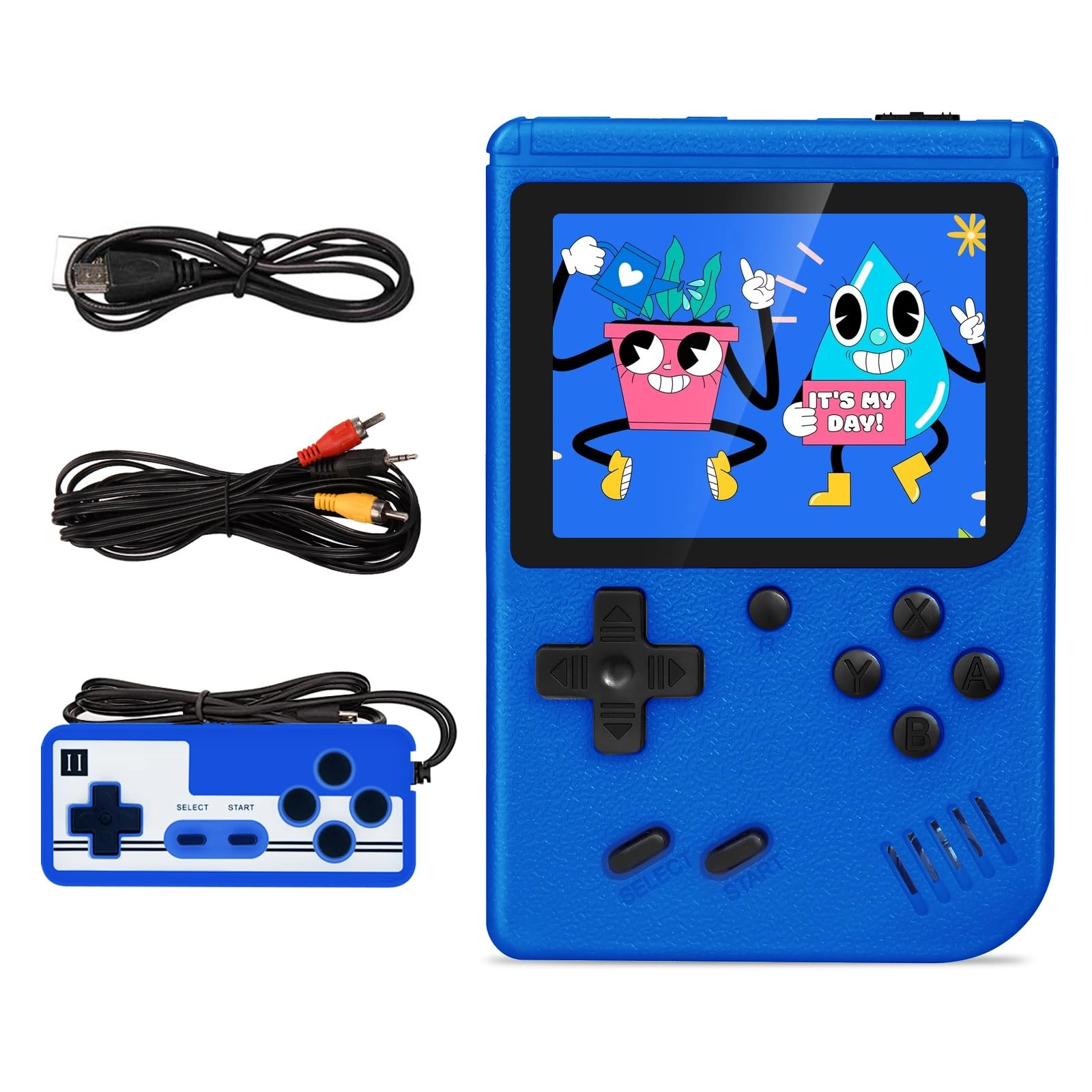 rodkedc 520 Classic FC Games - 2.6 Inches Blue Handheld