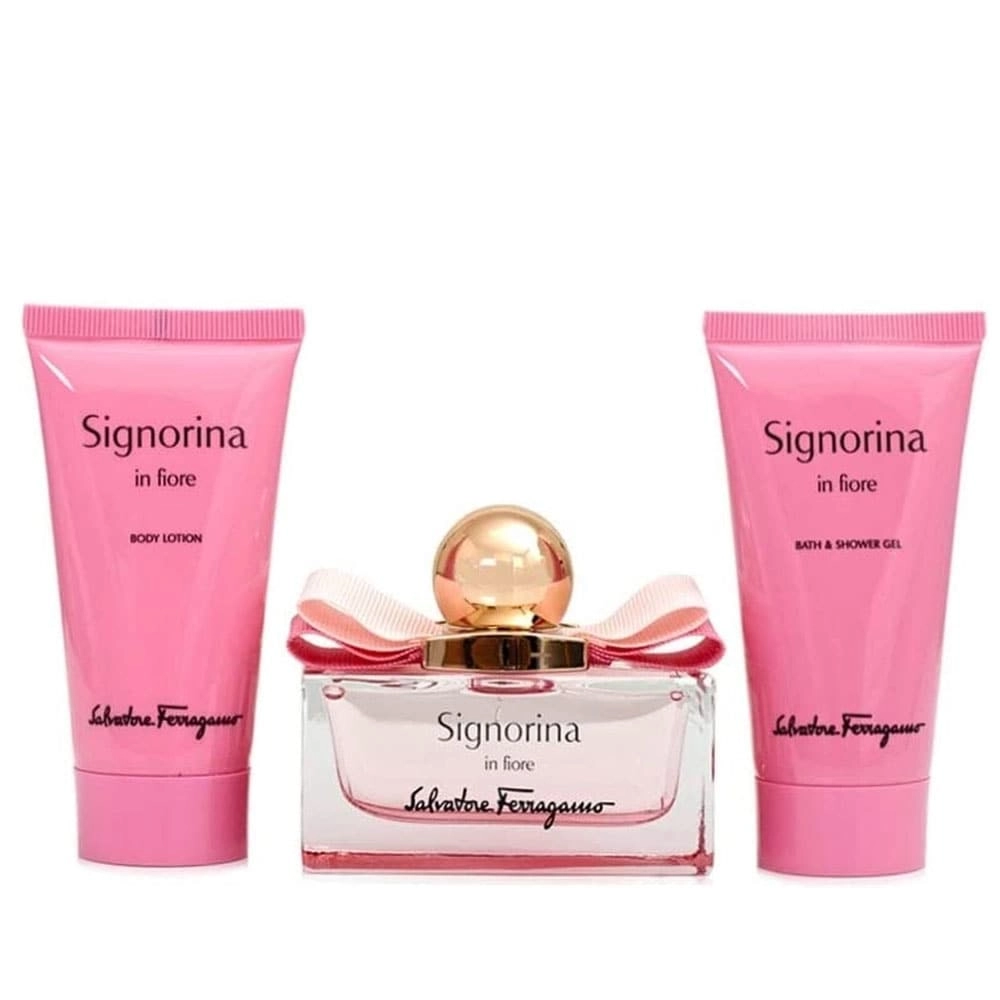 Salvatore Ferragamo Signorina In Fiore - Eau de Toilette 3 Pieces Travel Set