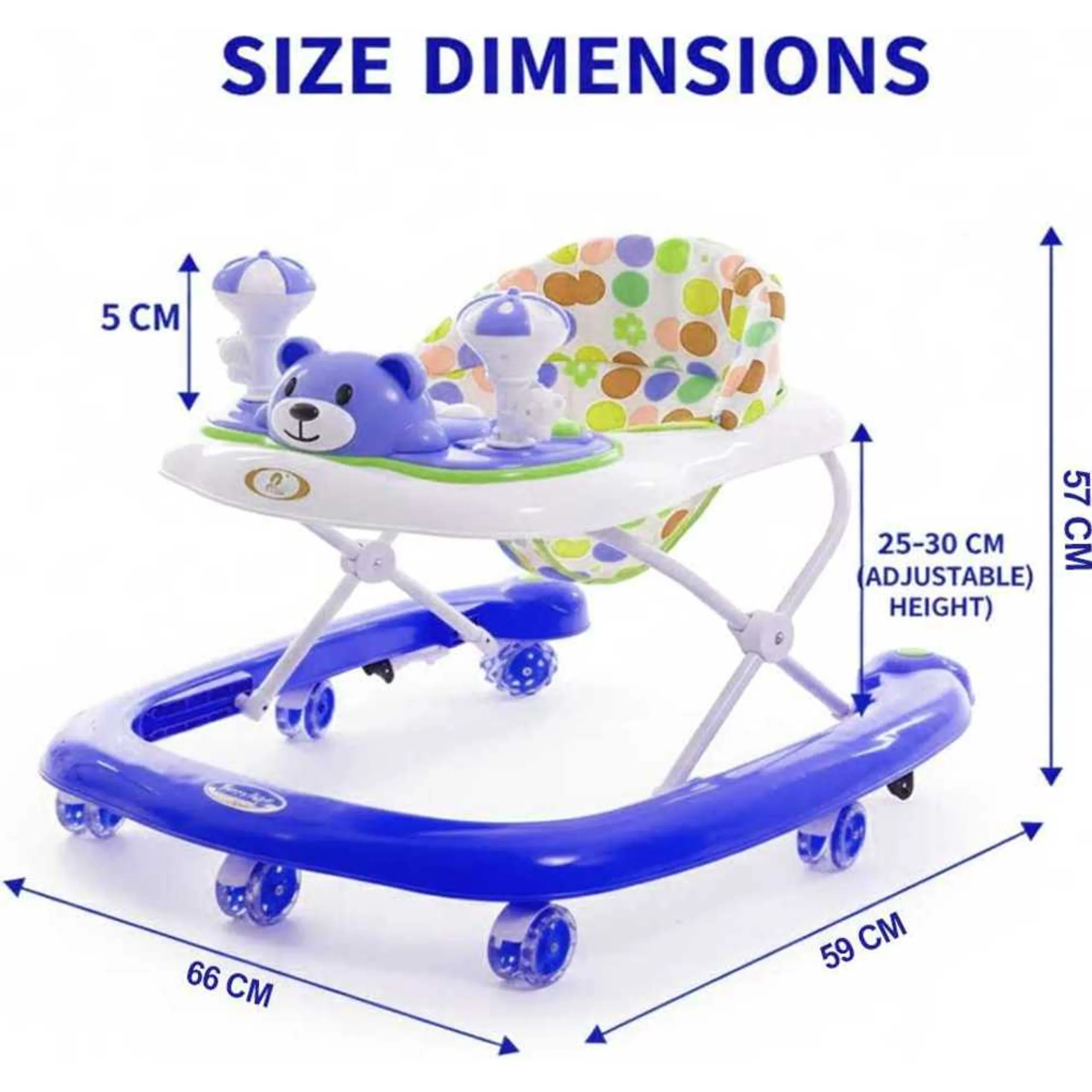 Baby Walker - With Wheels 3 Height Positions
