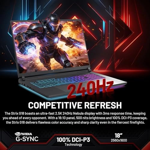 ROG Strix G18 - 18'' Ultra 9 275HX 64GB DDR5 2TB SSD