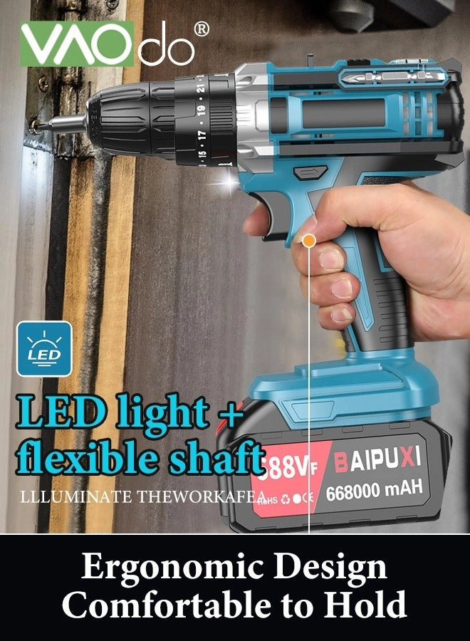 Cordless Drill - 24V 2 piece(s) 25+1 Torque Settings