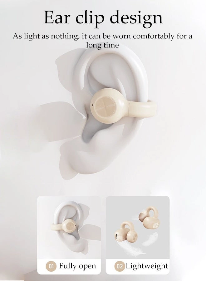 Clip On Bluetooth Earphones Wireless Earbud