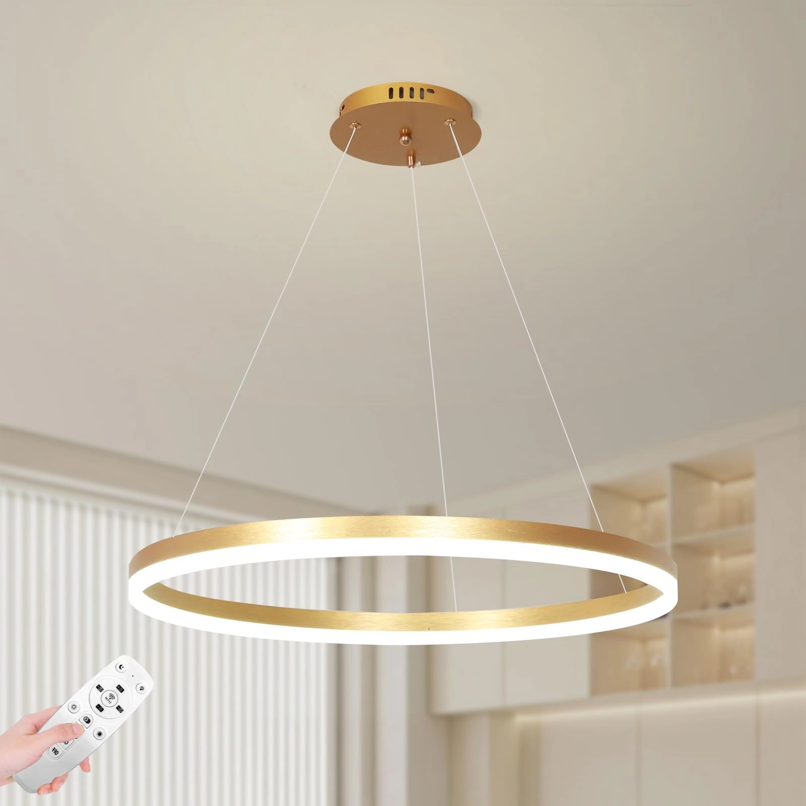 Modern LED Chandelier - 3000K-6000K Dimmable