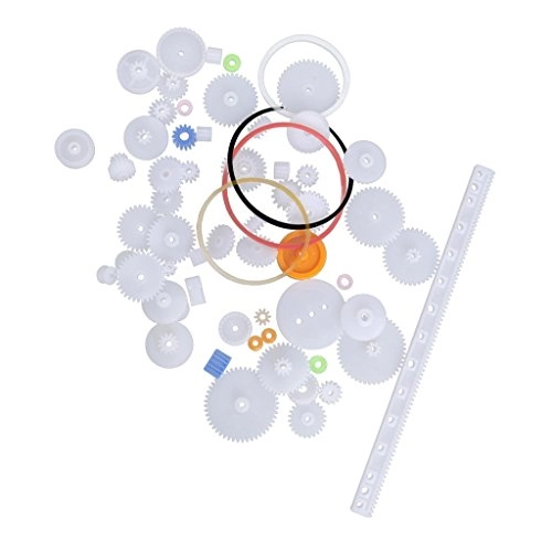 Plastic Crown Gear Set (TIFMC0048) - Mini DIY Rack Pulley