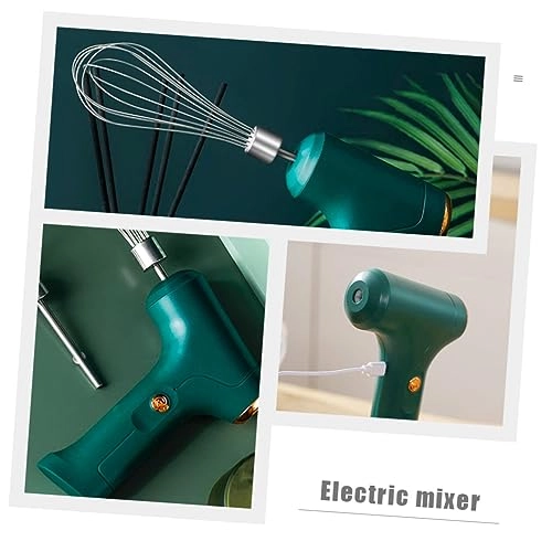 Electric Egg Beater Handheld Mixer - Green 1200 mAh