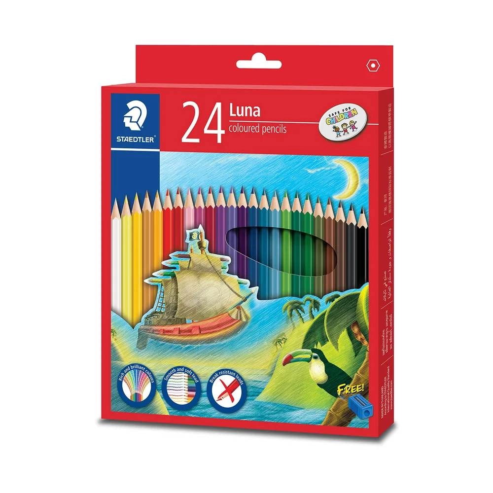 Luna Coloured Pencils - 24 Pcs