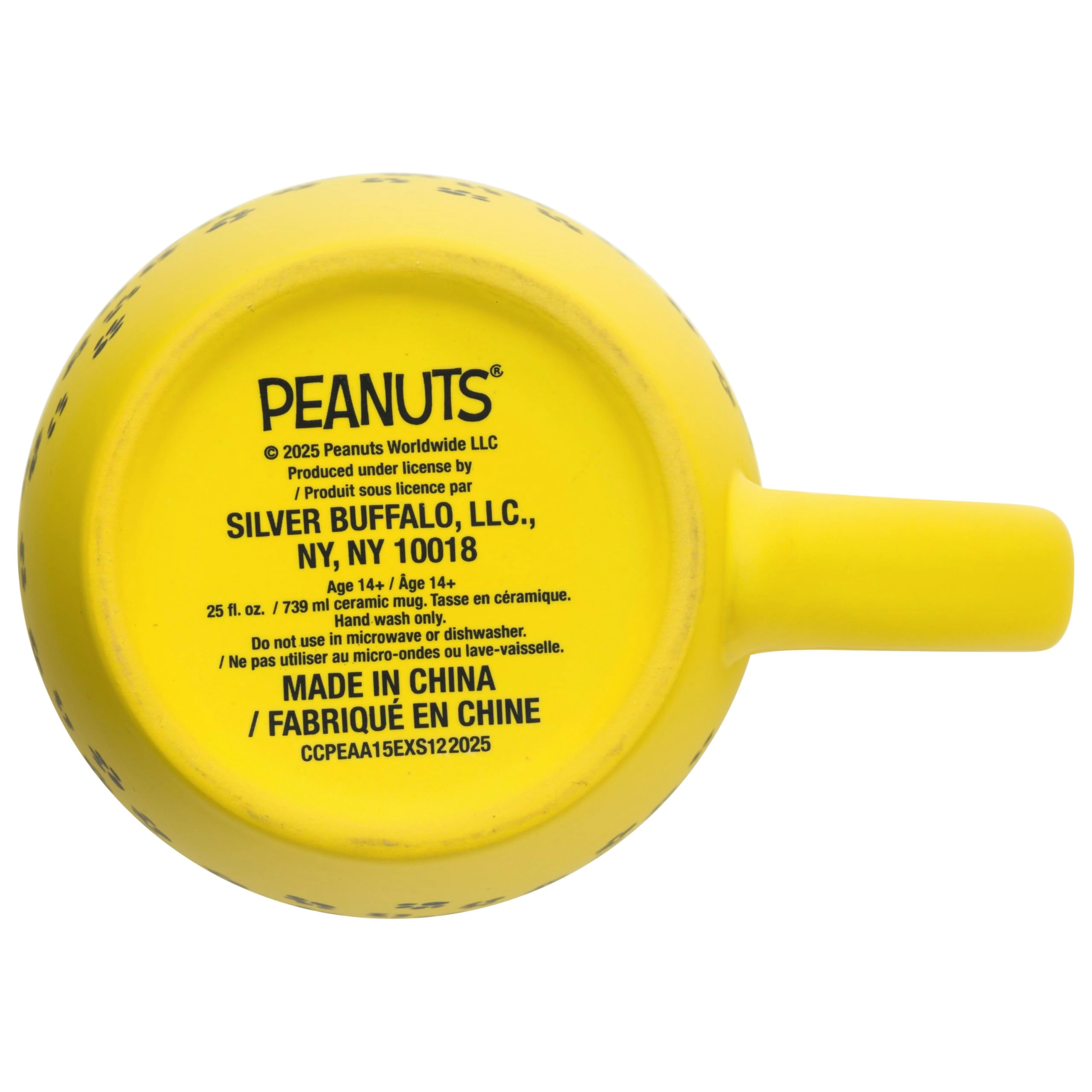 Peanuts Snoopy Paw Print Trail Mug - 1 pcs Soft Touch