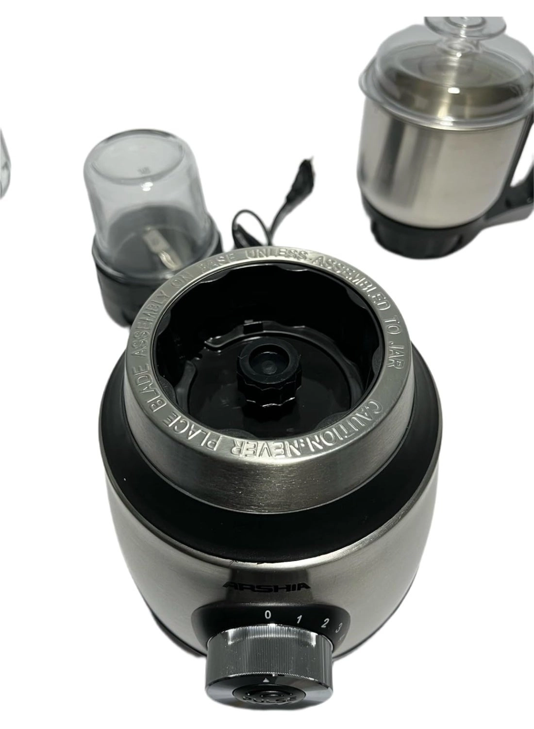 3-in-1 Grinder Mixer Blender - Electric Stainless Steel Jars Powerful Motor