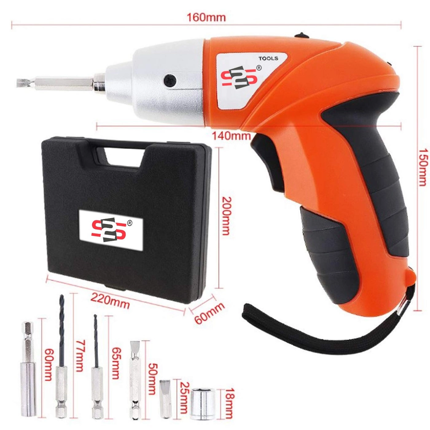 Multifunctional Lithium Battery Rechargeable Screwdriver Drill