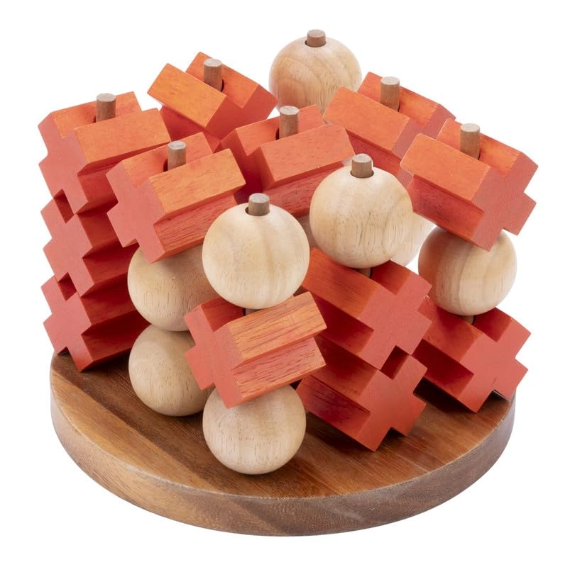 Tic Tac Toe Wooden Puzzle (350420) - 10 pcs
