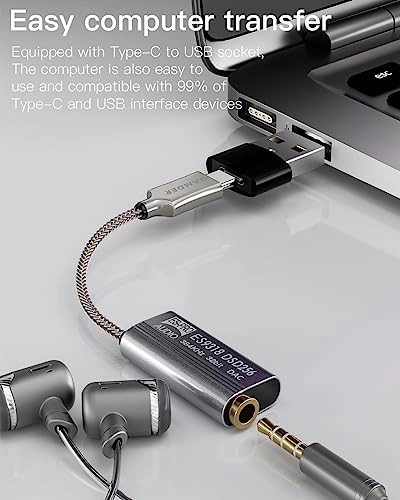 USB Type C to 3.5mm DAC Adapter