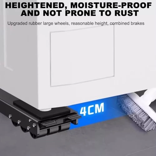 Washing Machine Refrigerator Roller Base - 36 high-quality rubber wheels 54 cm to 70 cm