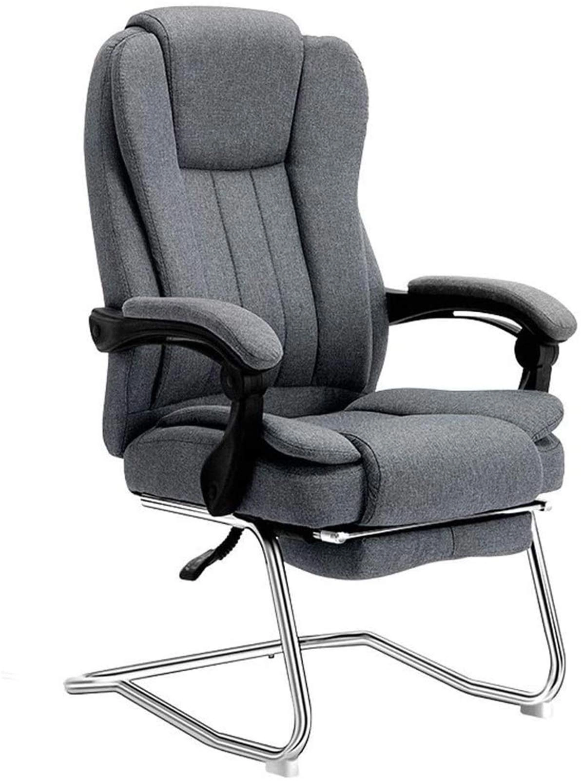Reclining Chair - Fabric Cotton Black