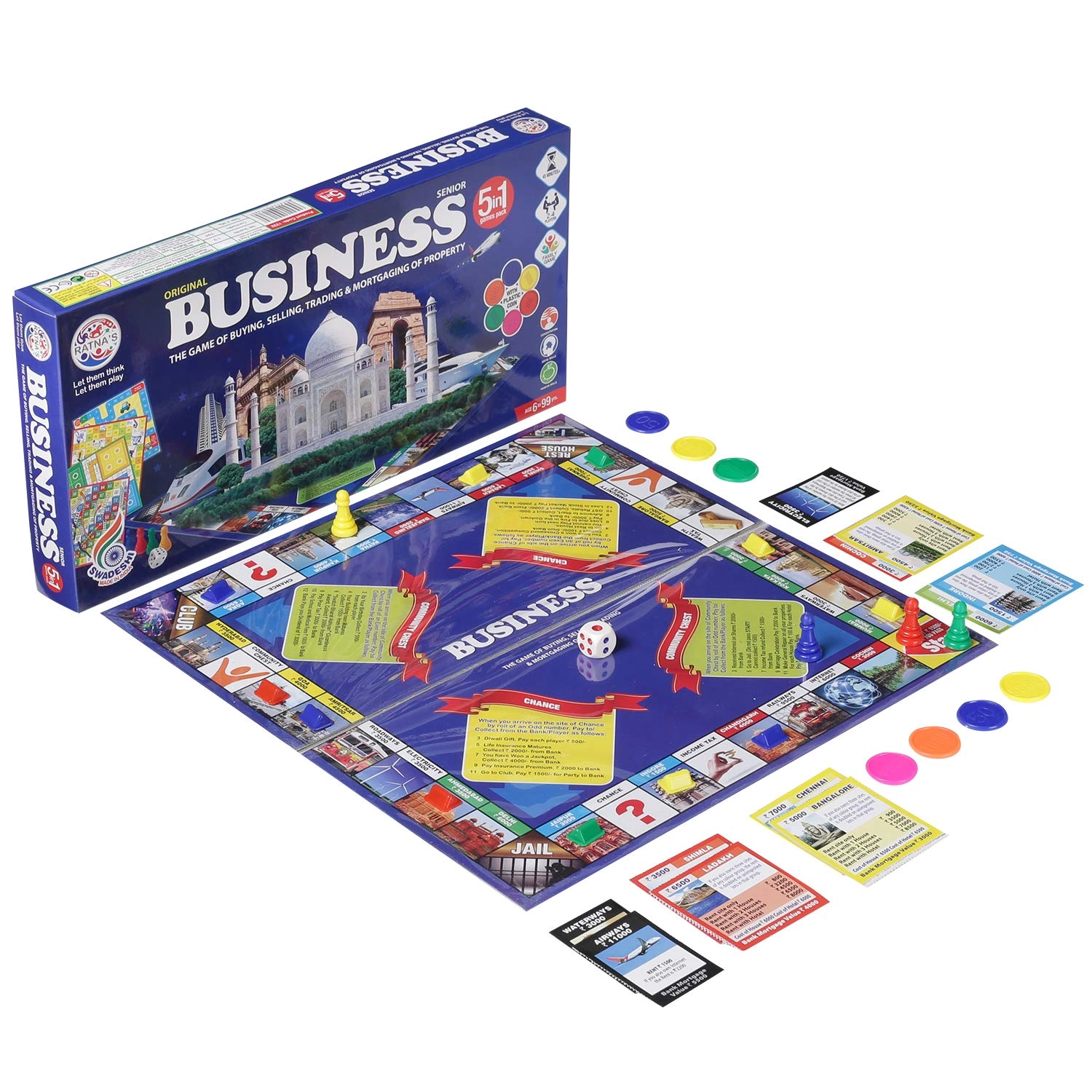 RATNA'S Strategy 5 in 1 Business Game - 5 years and up