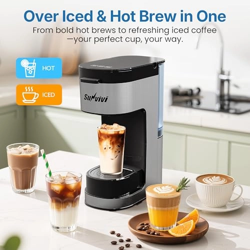 3-in-1 Single Serve - K Pod Removable Reservoir Self-Cleaning ZEC005BK