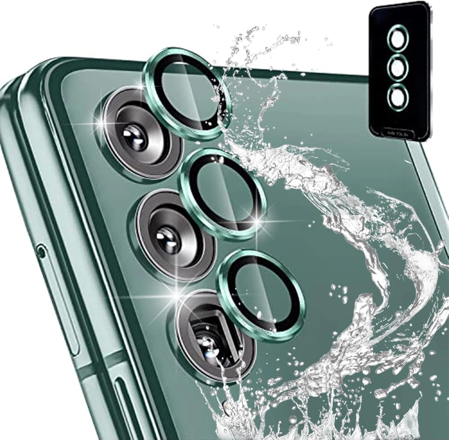 Muzz International Camera Lens Protector for Samsung Galaxy Z Fold 6 - 9H Tempered Glass Shatterproof